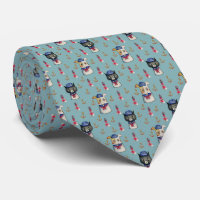 Cat and Dog Sailors Nautical Watercolor Pattern