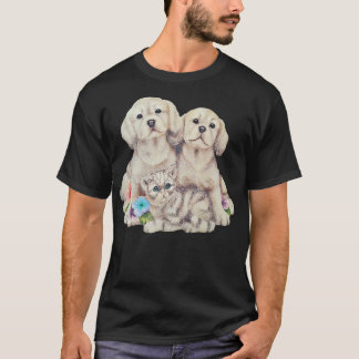 Cat And Dogs Puppy love T-Shirt