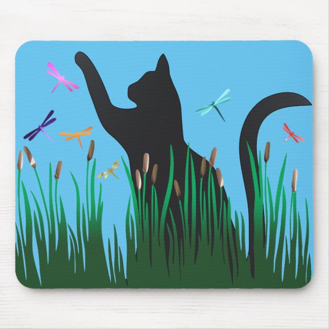 Cat and Dragons Mouse Mat (Front)