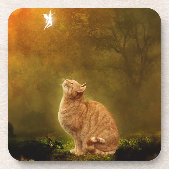 Cat And Fairy Coaster (Front)