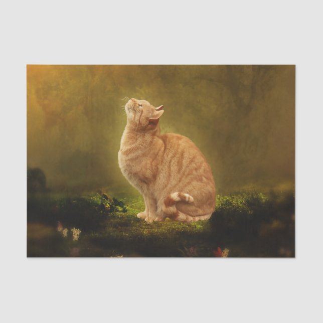 Cat and Fairy Tissue Paper (Front)