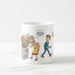 Cat and fish; from home coffee mug