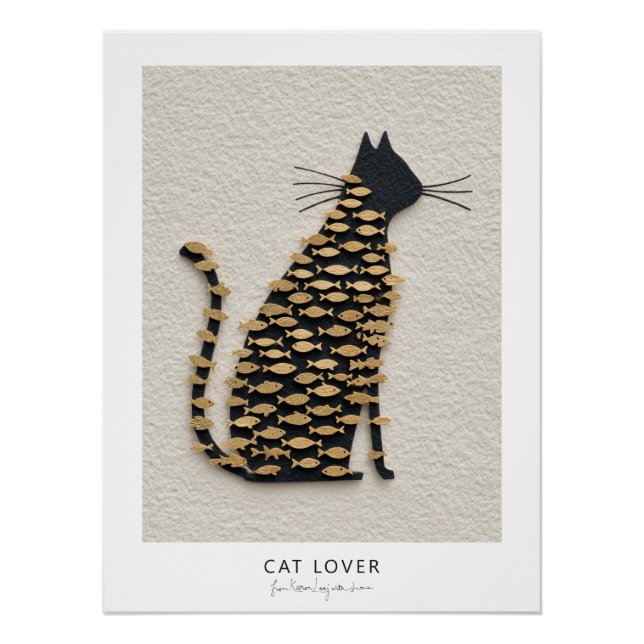Cat and Fish v11 Poster (Front)