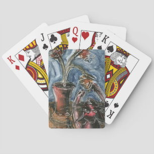 Cat and Flowerpot I Playing Cards