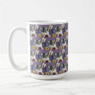 cat and Flowers Classic Mug, 444 ml Coffee Mug