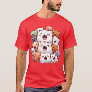 Cat and friend meowing vintage T-Shirt