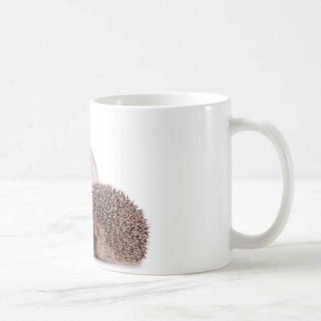 cat and hedgehog coffee mug (Right)
