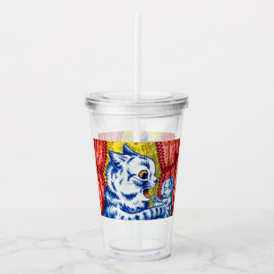 Cat and Her Kittens Acrylic Tumbler