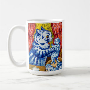 Cat and Her Kittens Coffee Mug