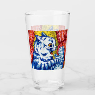 Cat and Her Kittens Glass