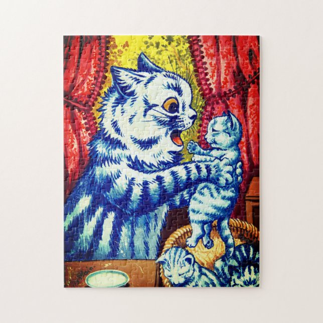 Cat and Her Kittens Jigsaw Puzzle (Vertical)