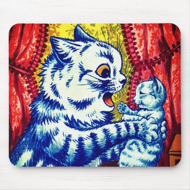 Cat and Her Kittens Mouse Mat (Front)