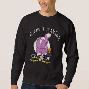 Cat And Kitten Biscuit Making Champion Sweatshirt