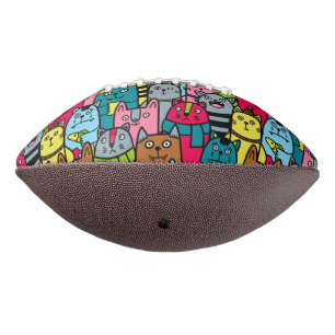 Cat and kittens american football