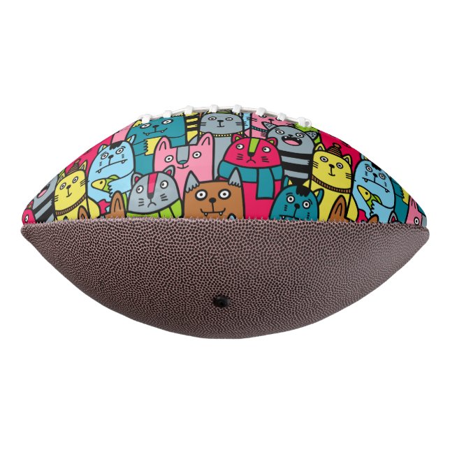 Cat and kittens american football (Rotated 270)
