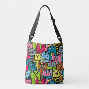 Cat and kittens crossbody bag