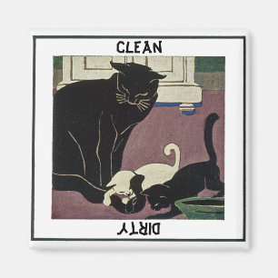 Cat and Kittens Dishwasher Magnet