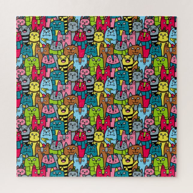 Cat and kittens jigsaw puzzle (Vertical)