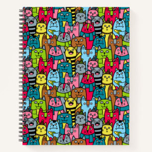 Cat and kittens notebook