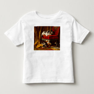Cat and Kittens Playing with Chair Toddler T-Shirt