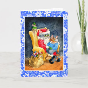 Cat and Mice Christmas or Holiday card