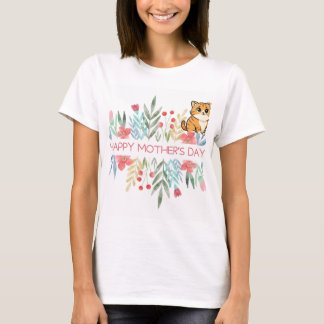 Cat and mothers day design T-Shirt