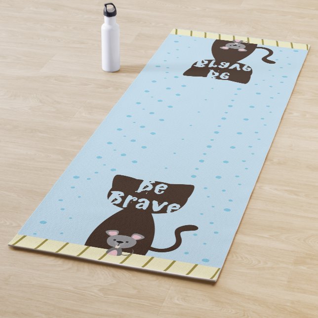 Cat and Mouse Brave Custom Yoga Mat (In Situ)