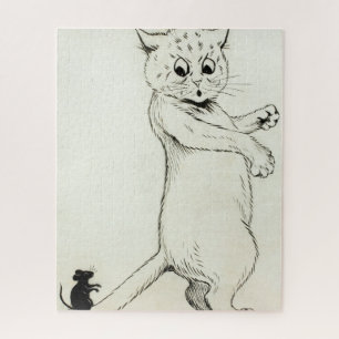 Cat and Mouse by Louis Wain Jigsaw Puzzle