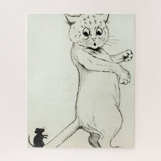 Cat and Mouse by Louis Wain Jigsaw Puzzle (Vertical)