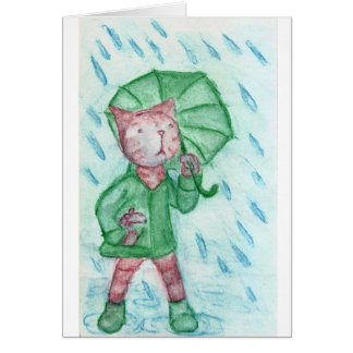 Cat and mouse in the rain