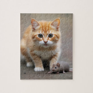 Cat and Mouse Jigsaw Puzzle