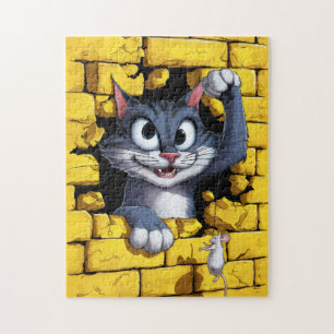 Cat and mouse. jigsaw puzzle