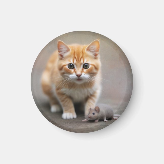 Cat and Mouse Magnet (Front)