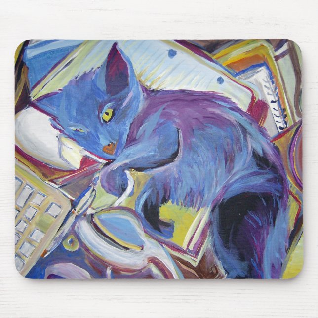 Cat and Mouse Mouse Mat (Front)