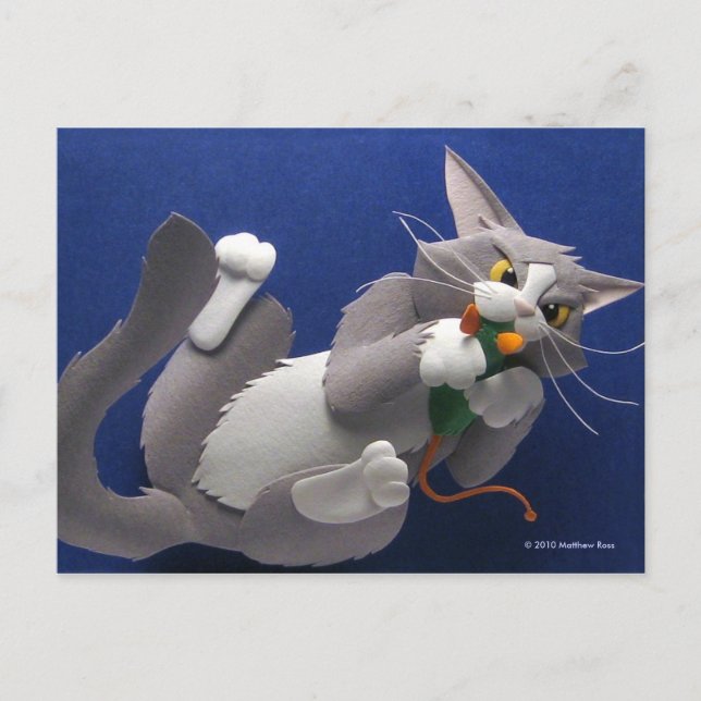 Cat and Mouse Postcard (Front)
