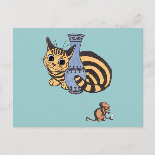 Cat and Mouse Postcard (Front)