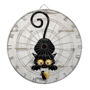 Cat and Mouse with Cheese Fun Cartoon Characters Dartboard