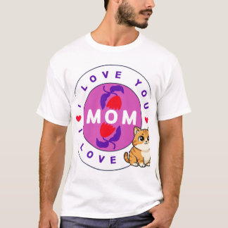 cat and mum design t-shirt