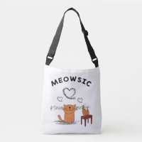 Cat And Music Gift, Cat And Violin Gift, Meowsic