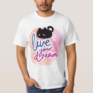 Cat and nice design t-shirt
