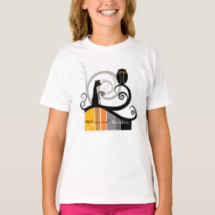 Cat and Owl T-Shirt