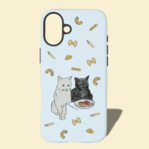 Cat and Pasta Birthday Card  iPhone 16 Plus Case