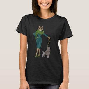 Cat and Poodle T-Shirt