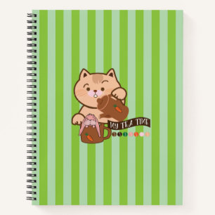 cat and rabbit's tea time notebook