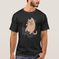 Cat And Skateboard Skateboarding Funny Cartoon Kit