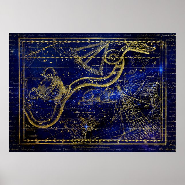 cat and snake constellation poster (Front)