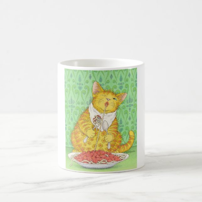 CAT and spaghetti Coffee Mug (Center)