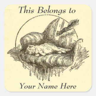 Cat and Squirrel Personal Stickers