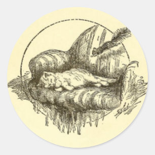 Cat and Squirrel Stickers