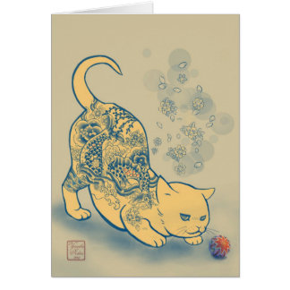 Cat and Temari card
